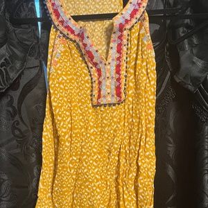 Fun Yellow Blouse size L